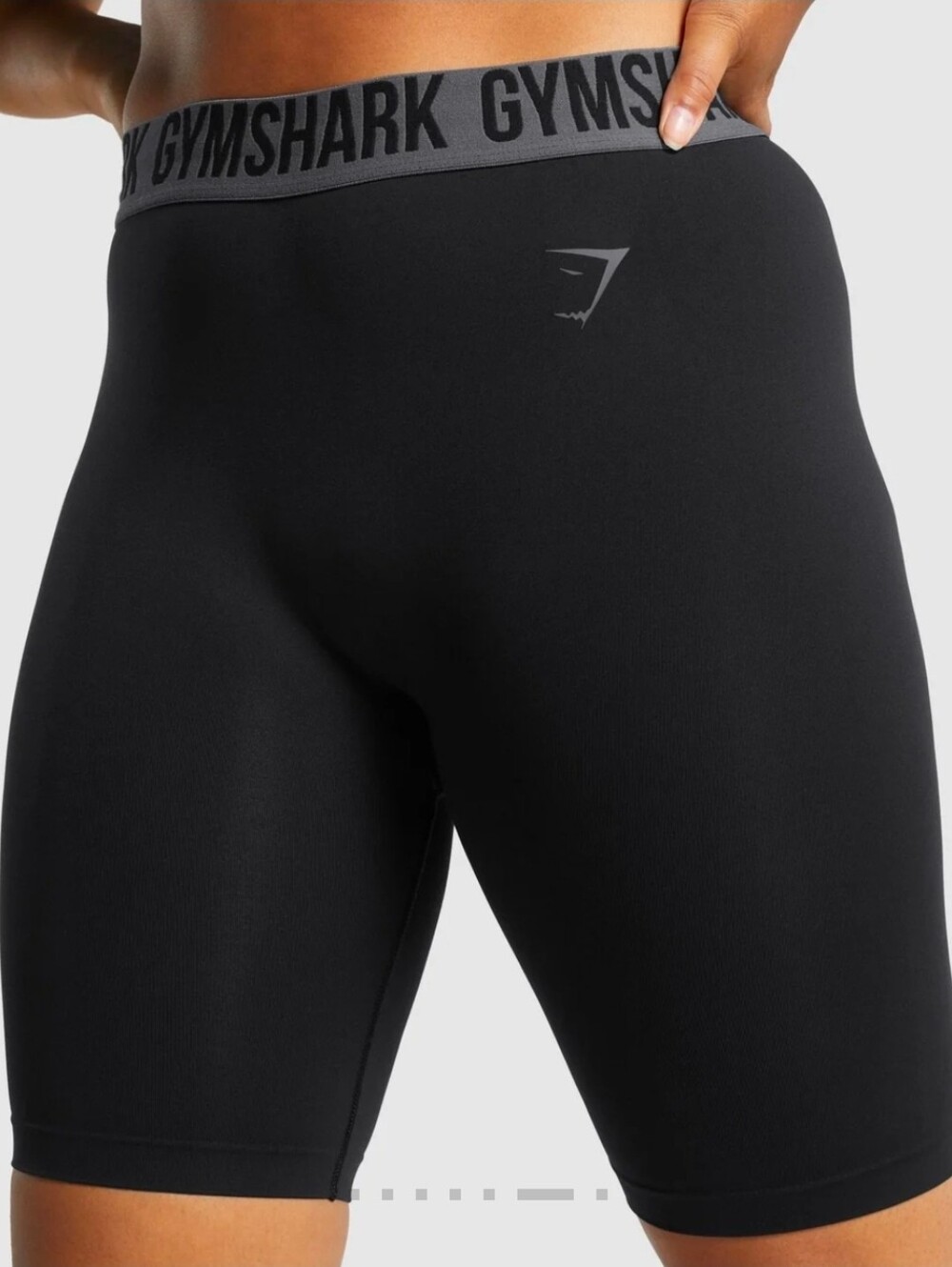 New Gymshark Black Fit Seamless Cycling Shirts Size M